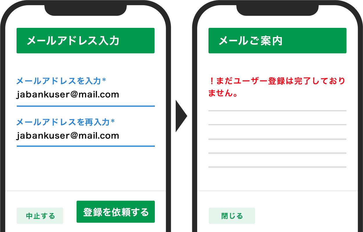 STEP 6 登録するメールアドレスを入力